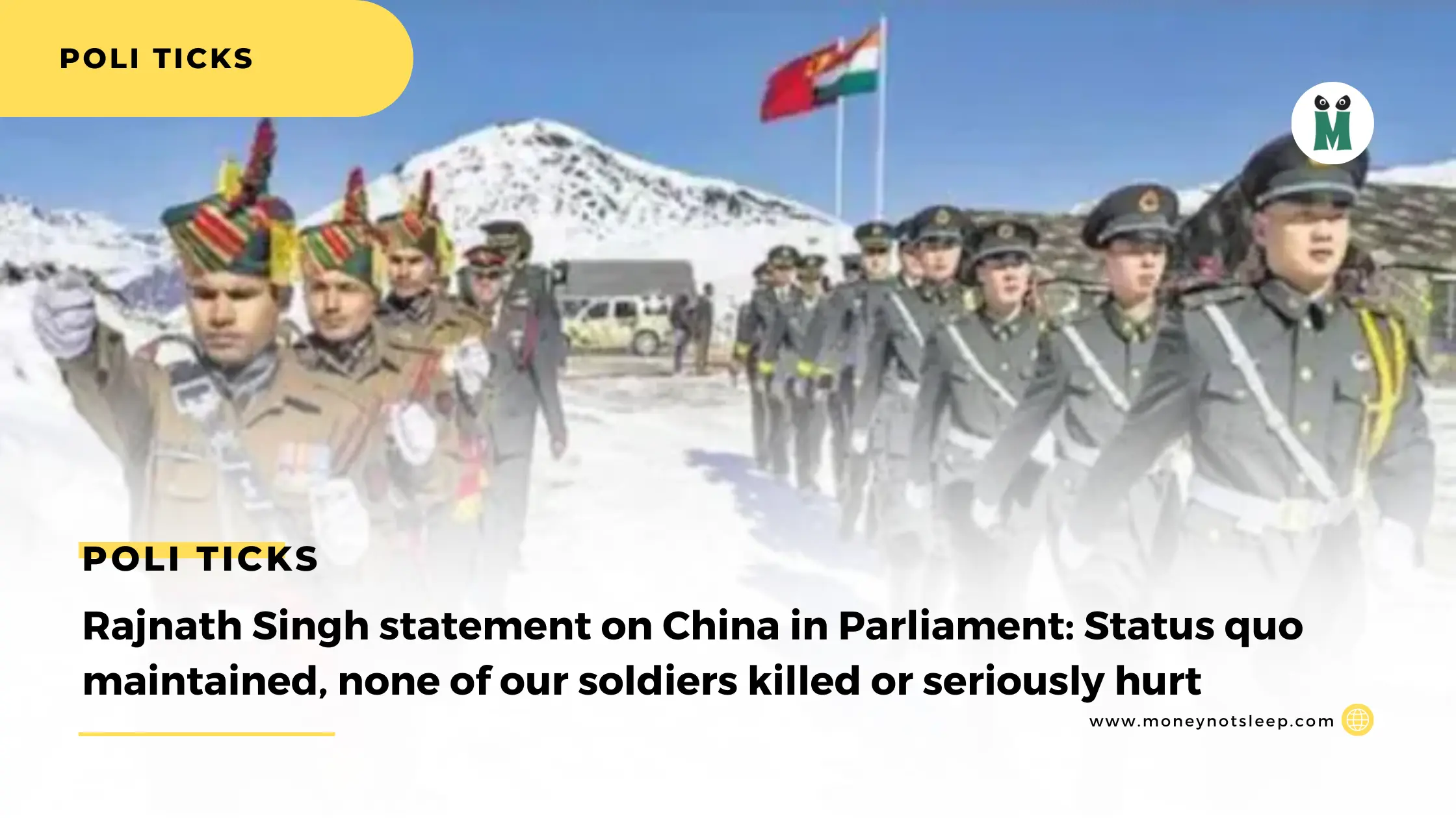 Indian & Chinese Army in Ladakh. Stand-off Rajnath Singh statement on China in Parliament: Status quo maintained, none of our soldiers killed or seriously hurt