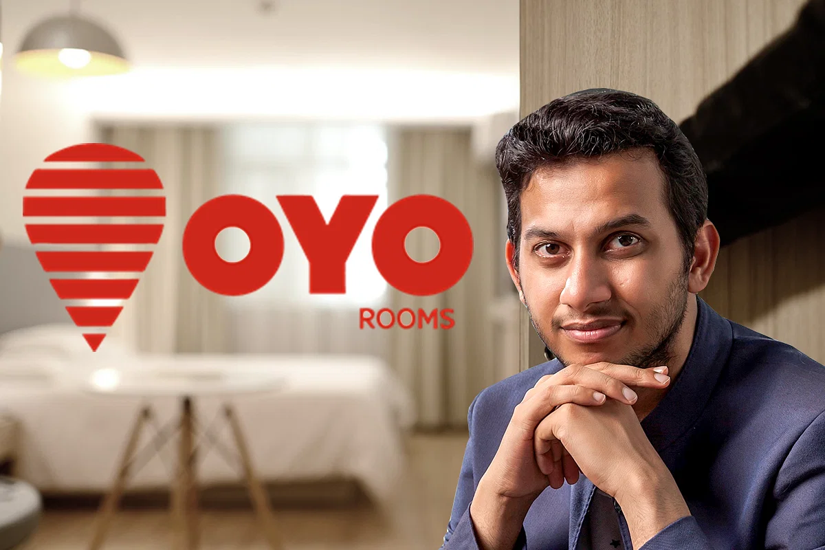 oyo rooms with CEO photo. OYO Founder Ritesh Agarwal IPO