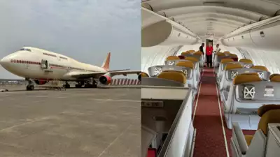 Farewell Flight: Air India’s Boeing 747 Departs from Indian Air Base for the Last Time